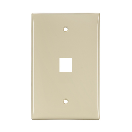 LEVITON WALLPLATES WP 1PORT SG MID IV 41091-1IN